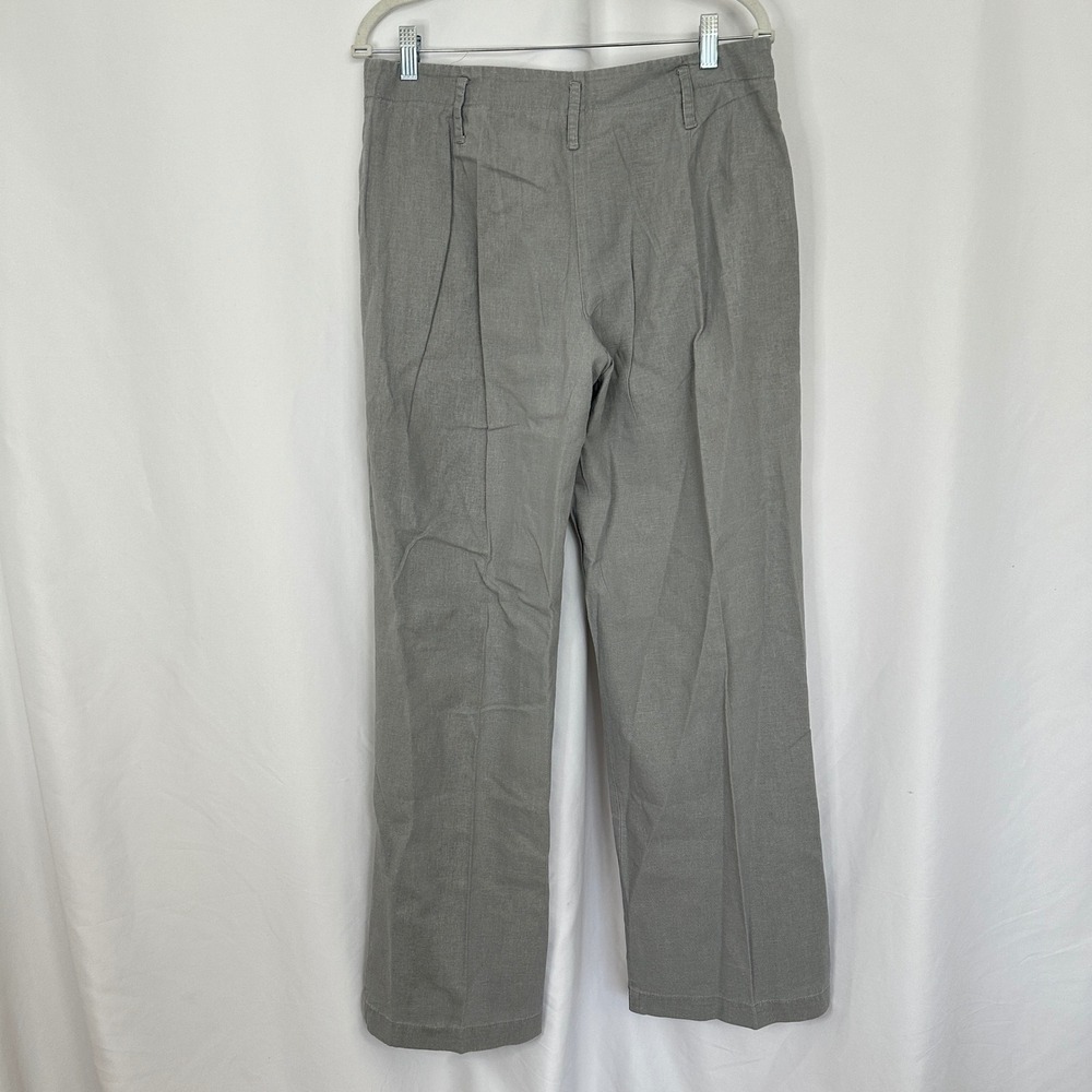Pendleton Linen Blend Wide Leg Pants Trousers Gray Career Casual Women's Size 10 - Picture 6 of 15